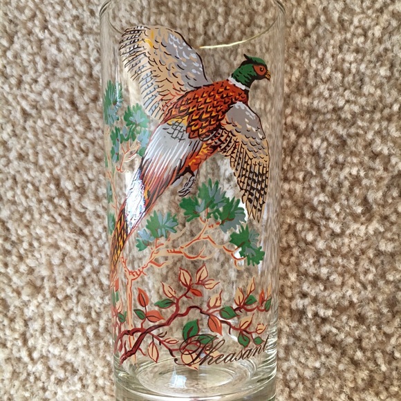 RARE! Vintage (Set of 8) Wild Fowl Glasses - Picture 9 of 9